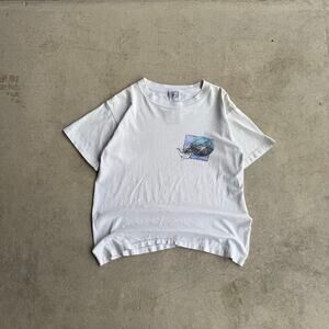 90S FADED WHITE SPEEDO VOLLEYBALL TEE M